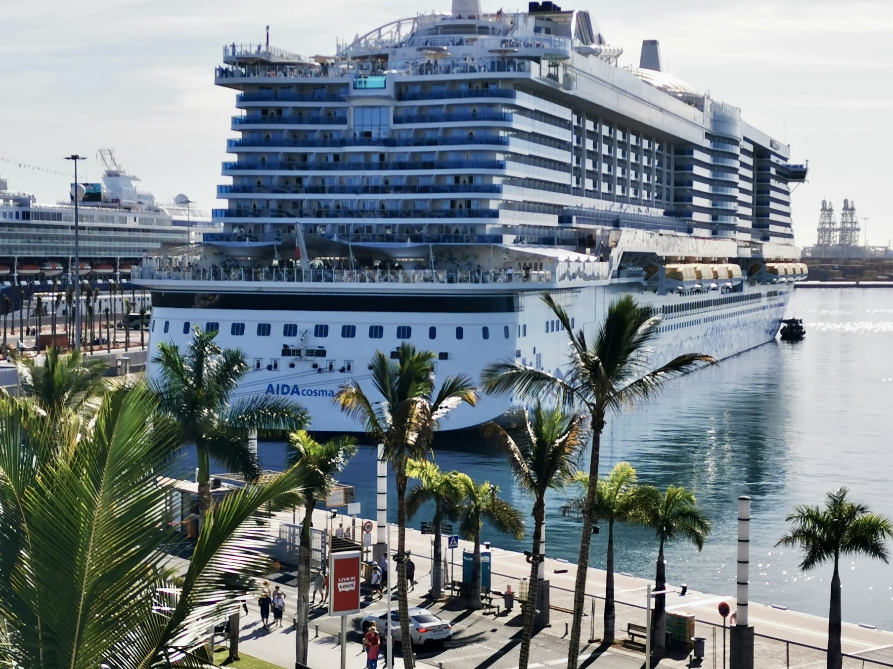 Anlegestelle "Aida Cosma" im Hafen von Las Palmas de Gran Canaria